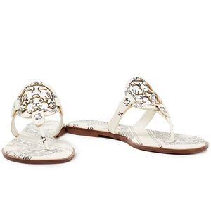 Tory Burch miller flip flop sandals american bandana